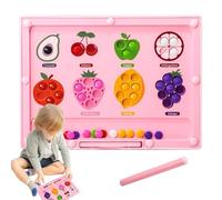 Scheda labirinto magnetico, colore magnetico e labirinto digitale,Presschool Learning Toddler Playset | Riconoscimento della frutta Colore Apprendimento Playset per potenziamento delle competenze