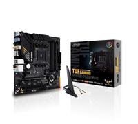 ASUS TUF GAMING B550M-PLUS (WI-FI), Scheda Madre Gaming Micro ATX AMD B550, PCIe 4.0, 2xM.2, 10 Fasi di Potenza DrMOS, Intel WiFi 6, 2,5Gb Lan, HDMI, DP, USB 3.2 Gen 2 Type-A e Type-C, Aura Sync RGB