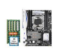 Scheda madre Fit For LGA 2011-3 kit xeon x99 placa base e5 2680 V4 CPU gioco completo e 64 GB DDR4 2400 MHz REG ECC memoria mae f8 ATX