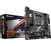 GIGABYTE B550M AORUS ELITE Scheda madre - CPU AMD Ryzen 5000, VRM a 5+3 fasi, fino a 4733 MHz DDR4, 1xPCIe 4.0 + 1xPCIe 3.0 M.2, LAN 1GbE, USB 3.2 Gen 1