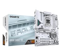 B850 EAGLE ICE Scheda Madre - CPU AMD Ryzen serie 9000, VRM digitale a 8+2+2 fasi, fino a 8200 MHz DDR5 (O.C), 1 x M.2 PCIe 5.0 + 2 x M.2 PCIe 4.0, LAN 2.5 GbE, USB 3.2 Gen 2 bianco/Argento, VRM digit