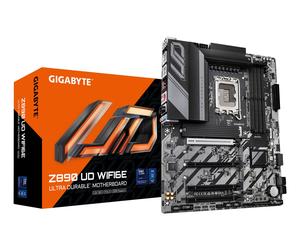 Scheda Madre GIGABYTE Z890 UD WIFI6E - Supporta processori Intel Core Ultra (Serie 2), VRM a 12+1+2 fasi, fino a 8800MHz DDR5 (OC), 1xPCIe 5.0 + 2xPCIe 4.0, Wi-Fi 6E, LAN 2.5GbE, USB 4 - Nouvo