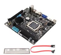 Scheda Madre H55M, Scheda Madre per Computer Desktop, Scheda Piccola per Ufficio Gaming M-ATX 2x Memoria DDR3 LGA 1156 Pin, PCI-E 8X SATA2.0 USB 2.0/3.0
