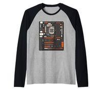 Scheda Madre - Ingegnere informatico Programmatore codificatore Lavoratore IT Maglia con Maniche Raglan