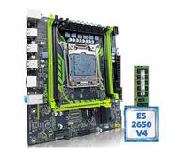 Scheda madre Kit scheda madre Fit For ZSUS X99-8D4 con CPU Intel LGA2011-3 Xeon E5 2650 V4 DDR4 16 GB (1 * 16 GB) 2133 MHz RAM NVME M.2 SATA