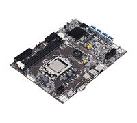 Scheda Madre Miner, Scheda Madre Miner DDR3, LGA 1155 8 USB3.0 Alimentatore Trifase Scheda Madre Miner B75 con CPU Dual Core Compatibile Bitcoin BTC ETH Miner