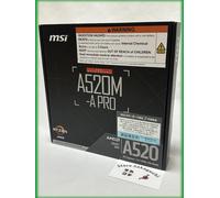 Scheda madre MSI A520M A PRO AM4 Micro ATX Memoria DDR4 per CPU AMD Ryzen