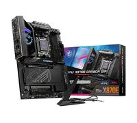 MSI MPG X870E Carbon WiFi - Scheda madre da gioco, processori AMD Ryzen serie 9000/8000/7000, AM5, DDR5, PCIe 5.0, M.2 Gen5, SATA 6Gb/s, USB 40 Gbps, HDMI, Wi-Fi 7, Bluetooth 5.4, LAN 5 Gbps, ATX