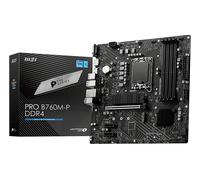 MSI Scheda madre PRO B760M-P, Micro-ATX - Supporta processori Intel Core di 14a, 13a e 12a generazione, LGA 1700 - DDR5 Memory Boost 6800+MHz/OC, slot PCIe 4.0 x16, slot M.2 Gen4