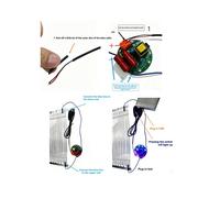Scheda Madre per Lampada Antizanzare 3,7-5V con Doppi Condensatori da 4000V e LED UV, Accessori DIY
