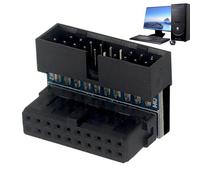 Scheda madre USB C - Guida ai cavi a 90 gradi e 19/20 pin | USB per scheda madre da scrivania, incorpora un materiale resistente e una stazione di lavoro per co