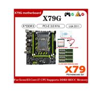 Scheda madre X79G LGA2011 + CPU E5 2670 V2 + RAM DDR3 4X4G + grasso termico