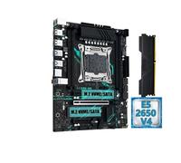 Scheda madre X99 B9 con processore CPU opzionale LGA2011-3 Xeon E5 2650 V4 e memoria RAM ECC DDR4 da 16 GB, M.2 NVME SATA M-ATX(Motherboards)