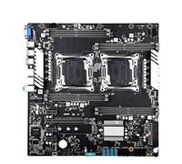 Scheda madre X99 Dual CPU adatta per schede madri JINGSHA Socket LGA 2011-3 Dual Gigabit Ethernet VGA, USB3.0, 10* SATA3.0, NVMe M.2, 8* DDR4 fino a 256 GB