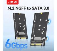 Scheda magnetica adattatore JEYI M.2 NGFF a SATA 3.0 - Trasferimento ad alta velocità da 6 Gbps per SSD 2230/42/60/80 Supporto per capacità di 2 TB