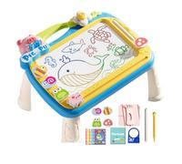 Scheda magnetica per scarabocchi, scheda di scrittura magnetica per bambini, cartone animato disegno di carta | di educazione con 4 francobolli, giocattoli ap