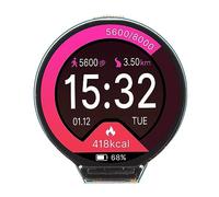 Scheda MCU RP2040, Modulo LCD Touch Rotondo da 1,28 Pollici 240 × 240 Pixel Scheda di Sviluppo Microcontrollore con Display LCD a Colori 65K per Pico