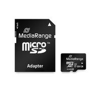 Scheda MediaRange MicroSD/SDXC 128GB UHS-1 Cl.10 con adattatore MR945 NEW