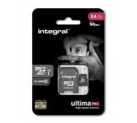 Scheda Memoria Micro SD FULL HD Integral 64GB ULTIMA PRO Class 10 90MB/s