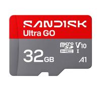 Scheda memoria SanDisk Ultra GO 32GB microSDHC UHS-I 120MB/s V10 grigio rosso