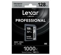 Scheda Memoria Secure Digital 128GB SDXC Lexar Professional C10 UHS-II U3 1000X