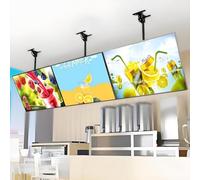 Scheda Menu Sottile Con Scatola Luminosa LED Cornice Scatto Display Digitale Retroilluminato Commerciale For Ristorante Caffetteria Insegna Pubblicitaria Parete(60x90cm/23.62x35.43in)