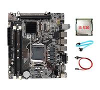 Scheda MèRe H55 LGA1156 Supporta I3 530 I5 760 Series CPU DDR3 Memory Motherboard + I3 530 CPU + SATA + di commutazione