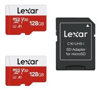 scheda micro SD 128 GB, velocità 100MB/sec, U3, V30, A1, resistente, pack 2