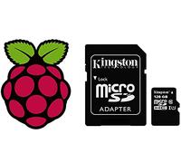 Scheda Micro SD ad alta velocità Classe 10 da 128 GB precaricata con l'ultima Raspbian per Raspberry Pi 4, 3B+, 3 e 2 (scheda Micro SD da 128 GB)