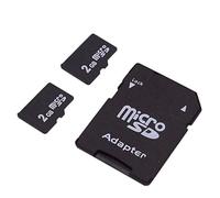 Scheda Micro SD da 2 GB con adattatore per scheda SD (2 pezzi) MicroSD da 2 GB per vecchie fotocamere, PDA, dispositivi medici e schede TF GPS (confezione da 2)