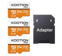 Scheda Micro SD da 256 GB, 3 Schede di Memoria UHS-I U3 MicroSDXC Mini SD, A1 V30 4K, 100 MB/s, per Telefoni Cellulari, Fotocamere, Tablet