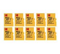 Scheda Micro SD Kodak da 256 GB ad alte prestazioni di classe 10 con adattatore