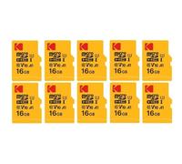 KODAK Confezione da 10 Micro SDXC Premium da 16 GB: velocità e affidabilità per uno storage eccezionale