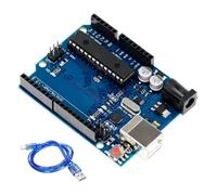 Scheda Microcontroller, Scheda R3 ATmega328P con Cavo USB, Compatibile CH340, Scheda di Sviluppo 14 I/O Digitali 6 Ingressi Analogici per Progetti DIY Robotica Programmazione