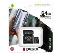 Scheda MicroSD Kingston SDXC 64GB Con Adattatore + Lettore Di Schede USB