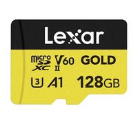 Lexar 128GB Professional GOLD UHS-II microSDXC V60 U3 A1 UHS-II Card