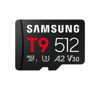 Samsung Scheda di memoria microSD T9, 512 GB, scheda di memoria per uso professionale in droni, fotocamere d'azione e fotocamere a 360°, fino a 200 MB/s in lettura e 130 MB/s in scrittura, MB-MH512T