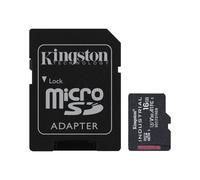 Scheda MicroSDHC Kingston Industrial 16GB UHS-I U3 V30 A1 adattatore SD