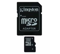 Scheda MicroSDHC professionale Kingston da 16 GB per smartphone Kyocera Torque con formattazione personalizzata e adattatore SD standard (classe 4)