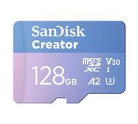 Scheda MicroSDXC Sandisk Creator SDSQXAA-128G-GN6MS 128GB UHS-I 190MB/s Blu