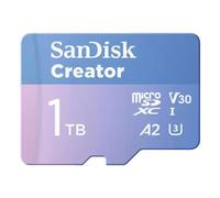Scheda MicroSDXC Sandisk Creator SDSQXAV-1T00-GN6MS 1TB UHS-I U3 190MB/s + adattatore SD
