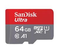 SanDisk 64 GB Ultra microSDXC UHS-I scheda, con adattatore SD, fino a 140 MB/s, prestazioni dell'app A1, Classe 10, U1 Twin Pack
