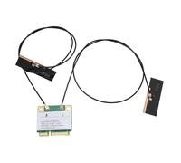 Scheda Mini PCI E WiFi 7, Scheda di Rete Wireless Gigabit 2 Bande 2.4G 5G 8774Mbps Mini Adattatore WiFi Interfaccia PCIE con Bluetooth 5.4 BE200HMW per PC (con antenna)
