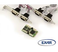 Scheda MiniPCIe - COM RS232 - 4 Porte - Mini PCI Express - EXAR 17V354