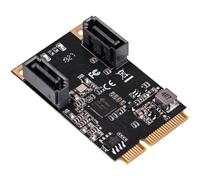 Scheda MiniPCIe - Mini PCIe Gen 3.1 - SATA 2 Porte - MPCIe - JMB582