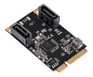 Scheda MiniPCIe - Mini PCIe Gen 3.1 - SATA 2 Porte - MPCIe - JMB582