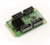 Scheda MiniPCIe - SATA 3.0 - 4 Porte - Mini PCI Express - FULL SIZE