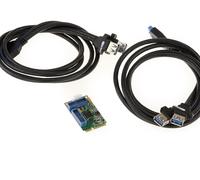 KALEA-INFORMATIQUE Scheda mPCIe Mini PCI Express (MiniPCIE) a 4 Porte USB 3.0 (USB3 5G) con chipset NEC - Cavi Inclusi