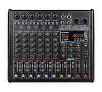 Scheda mixer DJ Bluetooth Mixer DJ a sei canali Mixer audio DSP Mixer musicale con registrazione dal vivo per il palco delle performance di registrazione della band domestica