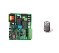 Scheda motore cancello scorrevole 220V/110V con chiusura automatica arresto lento telecomando 433 MHz e scheda mobile,Resistenza a tutte le intemperie(PCB 1 remote 220V)